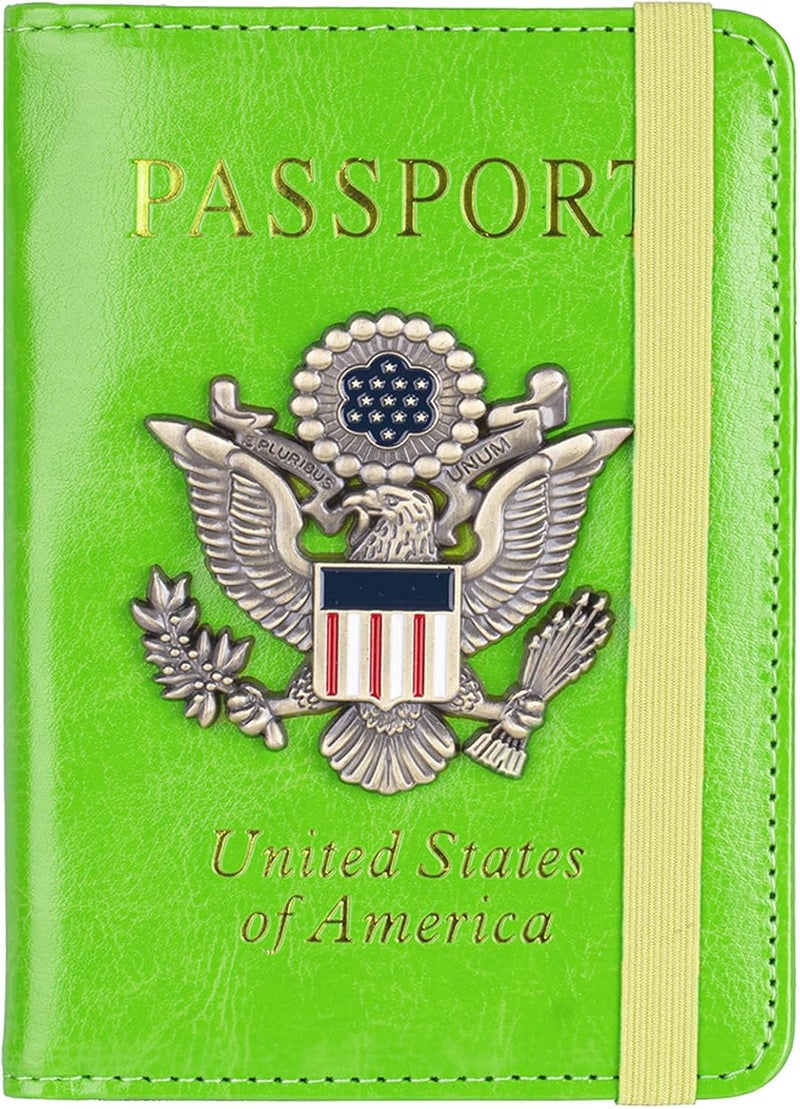 FACATH Premium Passport Holder for Travel, RFID Blocking Passport Cover Slim, Durable & Travel-Friendly, Passport Wallet Keep Your Documents Safe & Organized (Green) - Image 1